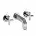 Hansgrohe AXOR CITTERIO Tříot. umyv. arm. s kříž. kohouty a krát. výtokem, chrom 39313000