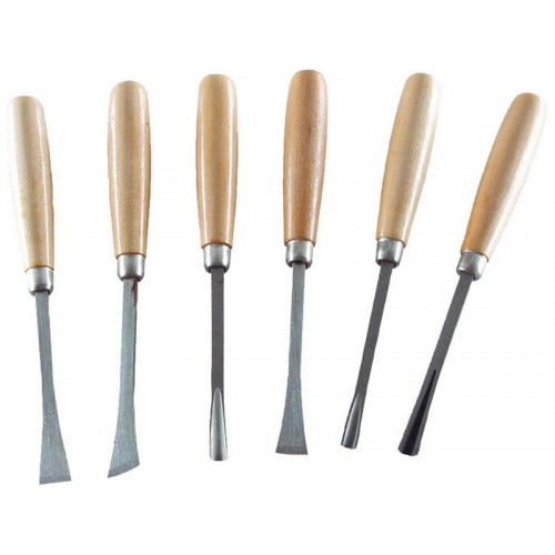 EXTOL CRAFT dláta řezbářská s dřevěnou rukojetí, sada 6ks 3636 EXTOL CRAFT dláta řezbářská s dřevěnou rukojetí, sada 6ks 3636