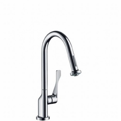 Hansgrohe AXOR CITTERIO Páková kuchyňská baterie se sprškou DN15, vzhled nerezu 39835800