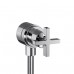 Hansgrohe AXOR CITTERIO Fixfit Stop Uzavírací ventil s kříž. rukojetí, chrom 39883000