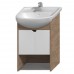 Jika LYRA PLUS Skříňka pod umyvadlo 50cm bílý lesklý lak/ ořech 4.5280.1.038.547.1