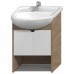 Jika LYRA PLUS skříňka pod umyvadlo 55cm bílý lesklý lak/ořech 4.5281.1.038.547.1