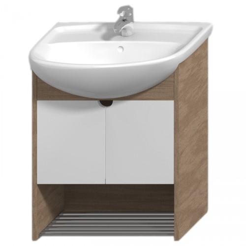 Jika LYRA PLUS skříňka pod umyvadlo 60cm bílá/ořech 4.5282.1.038.547.1