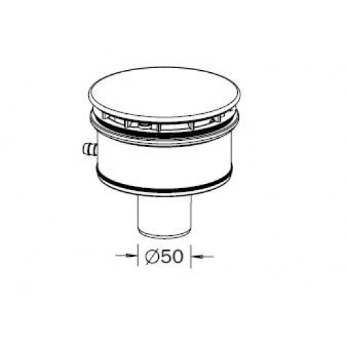 Kaldewei KA 125 (4099) odtoková souprava pro ESR II a SUPERPLAN PLUS 689710630001