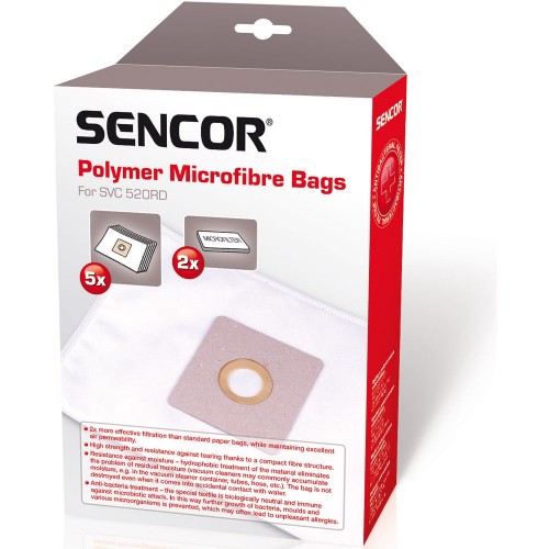 SENCOR SVC 520RD SÁČEK MICRO 5ks 40017814 SENCOR SVC 520RD SÁČEK MICRO 5ks 40017814
