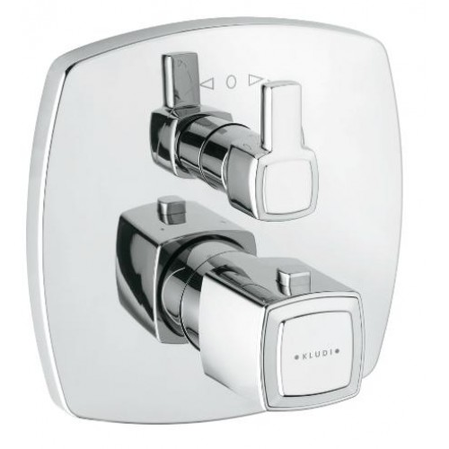 KLUDI Q-Beo podomítková vanová/sprchová termostatická baterie, chrom 508300542