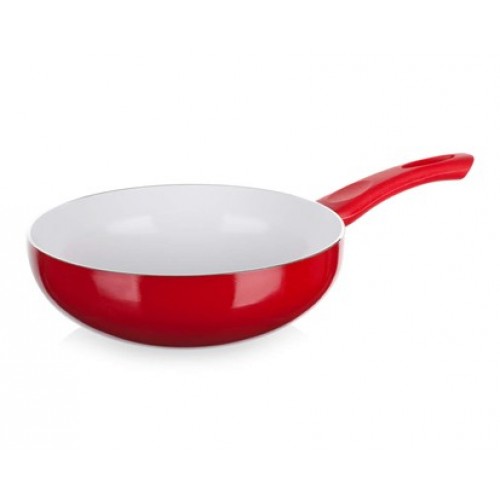 BANQUET Pánev WOK 24X8cm Red Culinaria 40HTWKCE0224RE-A