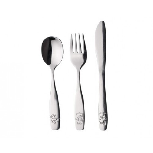 BANQUET 3-dílná sada dětských příborů ANIMALS, leštěná ocel 41WF8503PCS BANQUET 3-dílná sada dětských příborů ANIMALS, leštěná ocel 41WF8503PCS