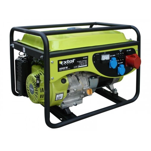 EXTOL CRAFT elektrocentrála benzínová 13HP / 6,0KW 421060 EXTOL CRAFT elektrocentrála benzínová 13HP / 6,0KW 421060
