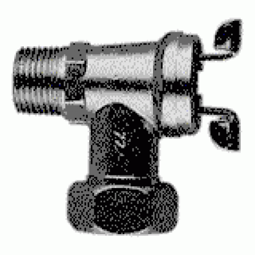 JUNKERS č. 43 Rohový kohout - připojení plynu nad omítku