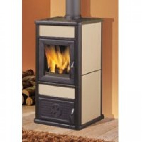 EDILKAMIN MISS teplovzdušná krbová kamna na dřevo vanilková 434630