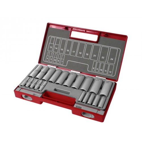 FORTUM klíče prodloužené nástrčné, sada 20ks 1/4", 1/2" 4700012 FORTUM klíče prodloužené nástrčné, sada 20ks 1/4", 1/2" 4700012