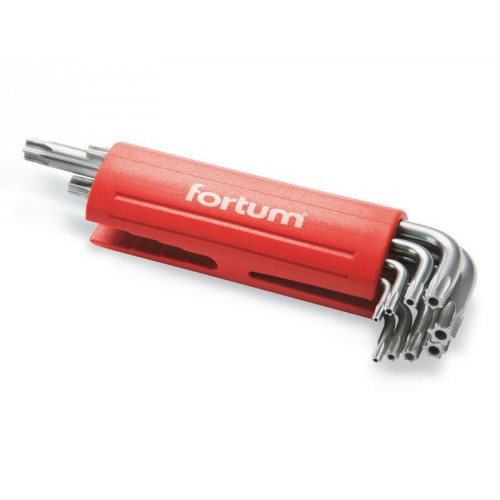 FORTUM L-klíč, sada 9ks, TORX vrtané 4710200