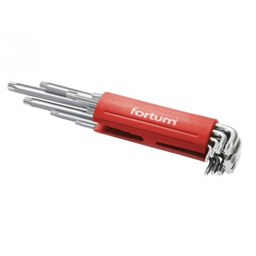 FORTUM L-klíč, sada 9ks, TORX prodloužené 4710302 FORTUM L-klíč, sada 9ks, TORX prodloužené 4710302