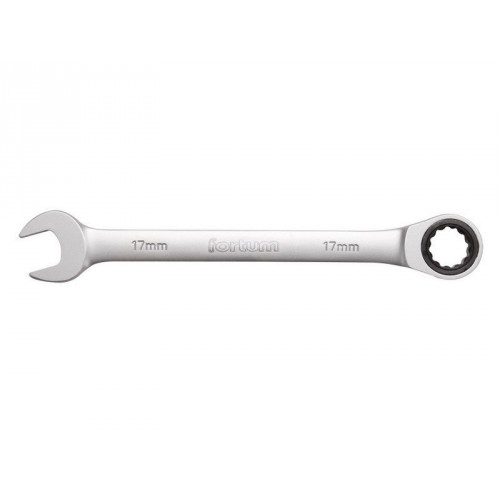 FORTUM klíč ráčnový očkoplochý, 72 zubů, 19mm, L 246mm 4720119