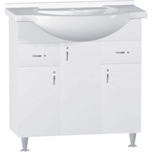SAPHO LILIE 47390 umyvadlová skříňka 91x73x34cm, bílá