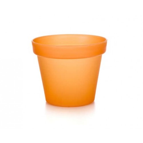 VETRO-PLUS Plastový květník 11 cm Patio Soft oranž 47PATSF19OR