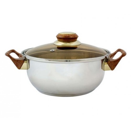 VETRO-PLUS Hrnec 17,5x8,5cm nerez hnědý 48002