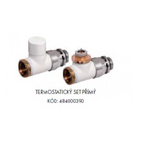 ISAN termostatický set přímý - bílá 484000390