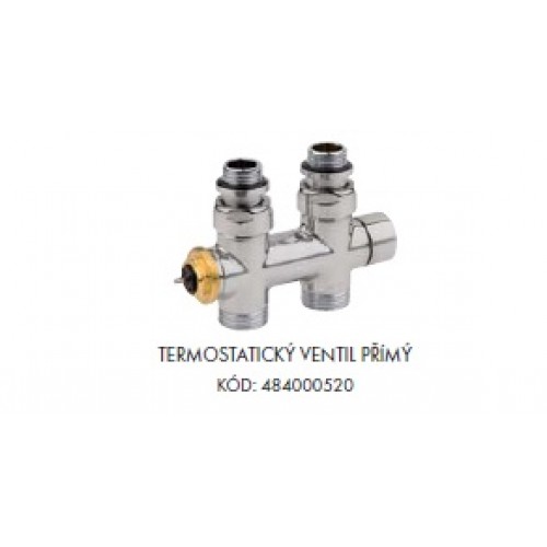ISAN termostatický ventil přímý - nerez 484000520 ISAN termostatický ventil přímý - nerez 484000520