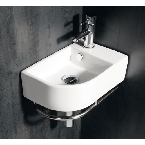 SAPHO SMALL 4907 PATERNA keramické umyvadlo rohové 41x26,5x12cm