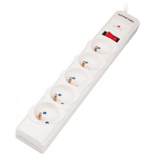 SENCOR SSP 520 Přepěťová ochrana 5 zásuvek 50003449