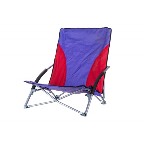 HAPPY GREEN Discovery Křeslo kempingové, fialová/červená 502069