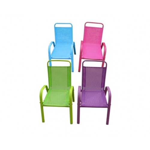 HAPPY GREEN Dětská zahradní židle stohovatelná, fialová 50XT2930AF
