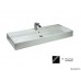Villeroy & Boch Memento Umyvadlo k montáži s nábytkem 1000x470 mm, pro 3otvorovou armaturu, bez přepadu, glossy black ceramicplus