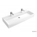 Villeroy & Boch Memento Umyvadlo k montáži s nábytkem 1000x470 mm, pro dvě 1otvorové armatury, bílá alpin