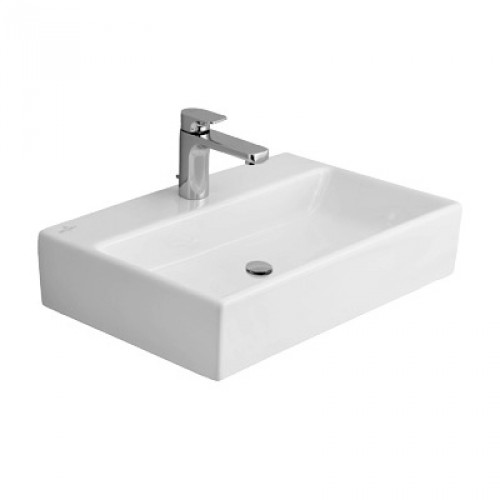 Villeroy & Boch Memento Umyvadlo k postavení na desku 500x420 mm, s přepadem, bílá alpin