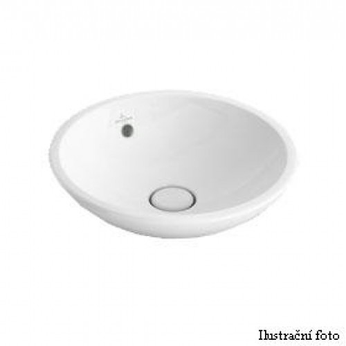 Villeroy & Boch Loop&Friends Umyvadlo k postavení na desku 380 s přepadem, star white ceramicplus