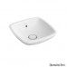 Villeroy & Boch Loop&Friends Umyvadlo k postavení na desku 380x380 mm s přepadem, bílá alpin