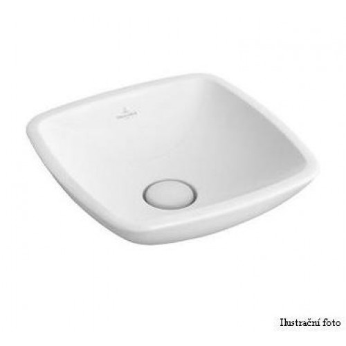 Villeroy & Boch Loop&Friends Umyvadlo k postavení na desku 380x380 mm bez přepadu, bílá alpin ceramicplus Villeroy & Boch Loop&Friends Umyvadlo k postavení na desku 380x380 mm bez přepadu, bílá alpin ceramicplus