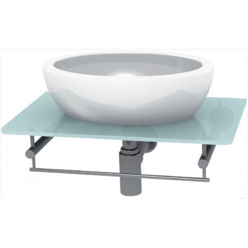 SAPHO MARA 52812 nerezová konzole pod desku 80x44cm