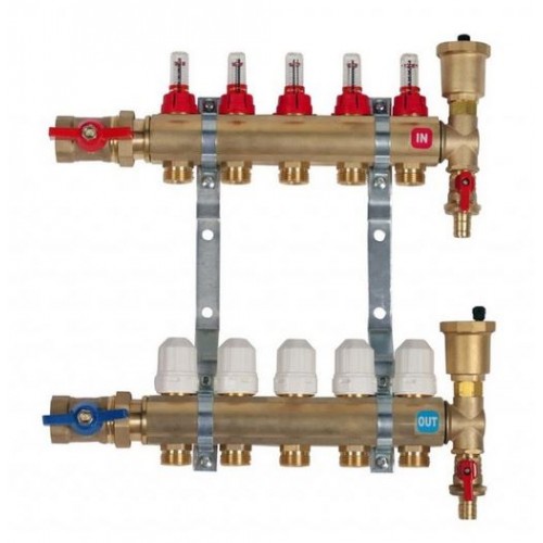 HST R409 Sestava rozdělovače bez mísení 9 okruh, pro podlah. vytápění 53409