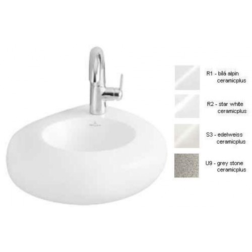 Villeroy & Boch Pure Stone Umývátko 450x380 mm star white ceramicplus Villeroy & Boch Pure Stone Umývátko 450x380 mm star white ceramicplus