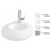 Villeroy & Boch Pure Stone Umývátko 450x380 mm star white ceramicplus