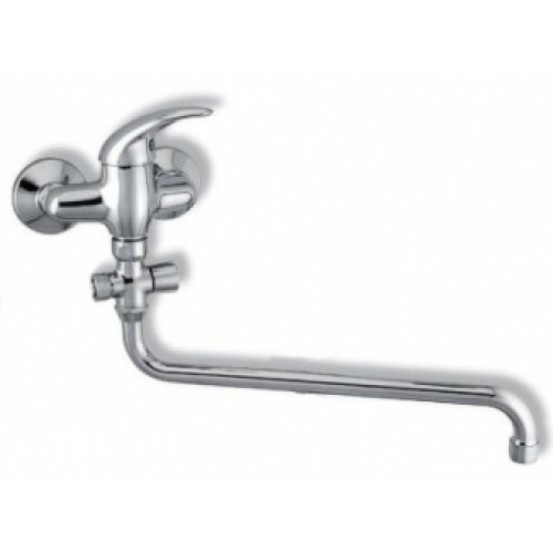 NOVASERVIS METALIA paneláková nástěnná vanová baterie 150mm chrom-plná 55071/1,0 NOVASERVIS METALIA paneláková nástěnná vanová baterie 150mm chrom-plná 55071/1,0