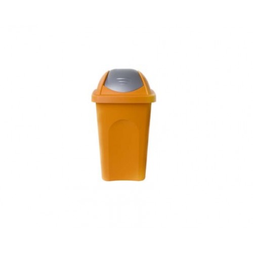 VETRO-PLUS Koš odpadní plastový výklopný 30 L oranž/střibrný 5570161SO