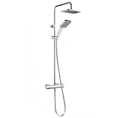 KLUDI Esprit Thermostat Dual Shower System chrom 5609505-40