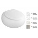 Villeroy & Boch Pure Stone Klozet s hlubokým splachováním 530x590 mm star white ceramicplus