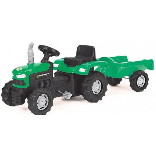 VÝPRODEJ BUDDY TOYS BPT 1013 Šlapací traktor s vozíkem 57000765 POŠKOZENÝ OBAL!!