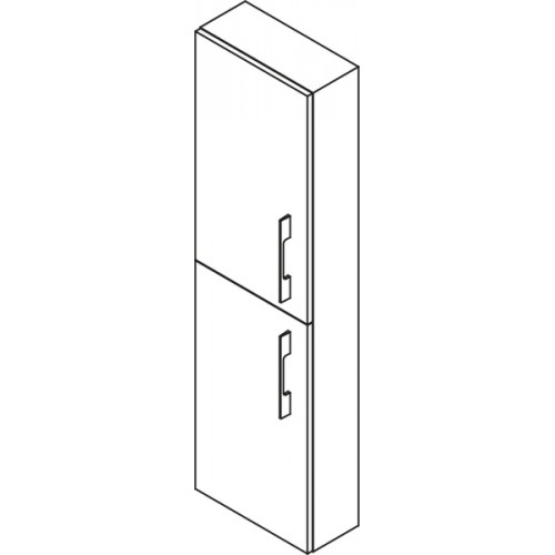 SAPHO MARIOKA 59136P skříňka vysoká 40x140x18cm, pravá, černá