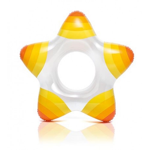 INTEX Nafukovací kruh hvězda, oranžový 59243