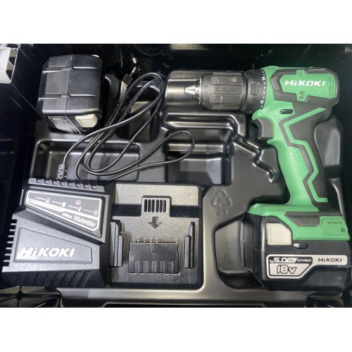 VÝPRODEJ HiKOKI (Hitachi) DS18DDWPZ Aku vrtačka - šroubovák 2x5Ah, Nabíječka, Hitbox POUŽITÉ!!