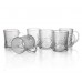 BANQUET 6D sada skleněných hrnků Rosalia 250ml 9MS118861WP