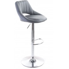 G21 Barová židle Aletra koženková, prošívaná šedá 60023094