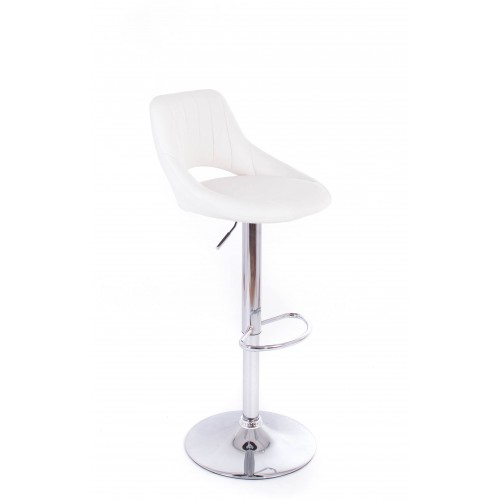 G21 Barová židle Aletra koženková, prošívaná bílá 60023186 G21 Barová židle Aletra koženková, prošívaná bílá 60023186