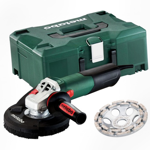 METABO WE 15-125 HD Set GED Metaloc Úhlová bruska 600465510